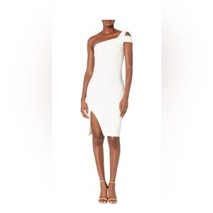 Likely 4 white cutout one shoulder dress